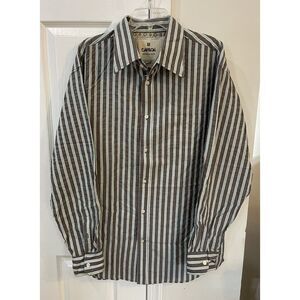 Carbon Individual Style Size XXL Long Sleeve Button Down‎ Striped